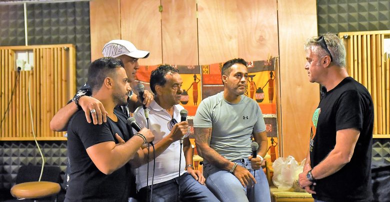 חזרה וראיון - הפרויקט של רביבו עם חיים משה. צילום יובל ושילי אראל